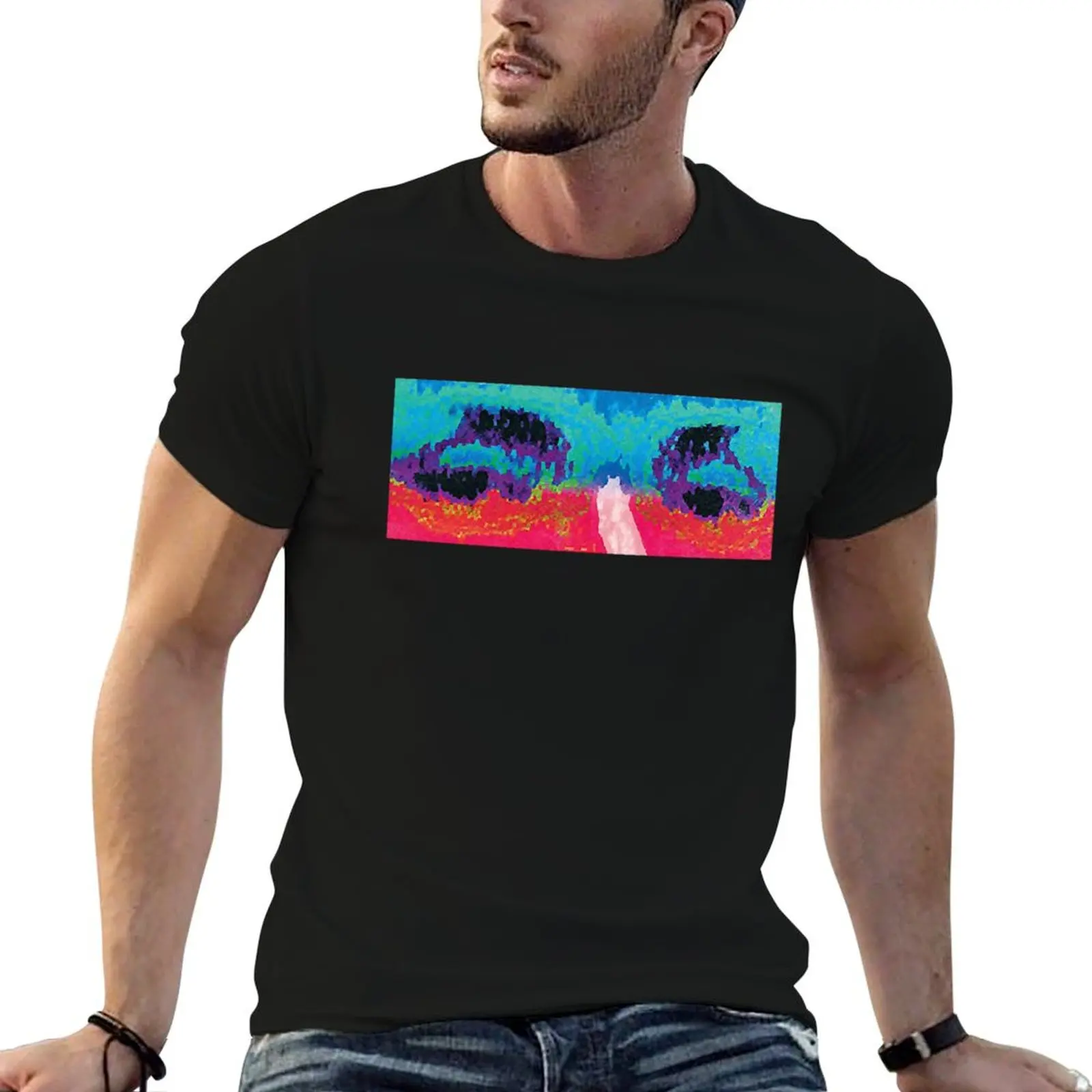 lomepal flip T-Shirt vintage t shirts graphic shirts T-shirts for men cotton