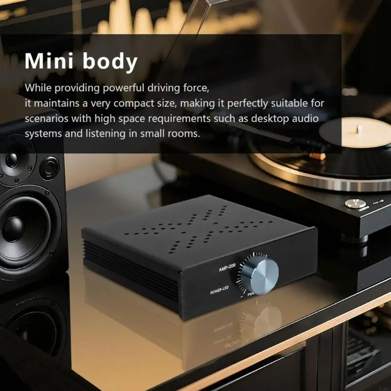 

Компактный металлический усилитель мощности HIFI, обеспечивающий чистый звук для аудиофилов и профессионального использования с
