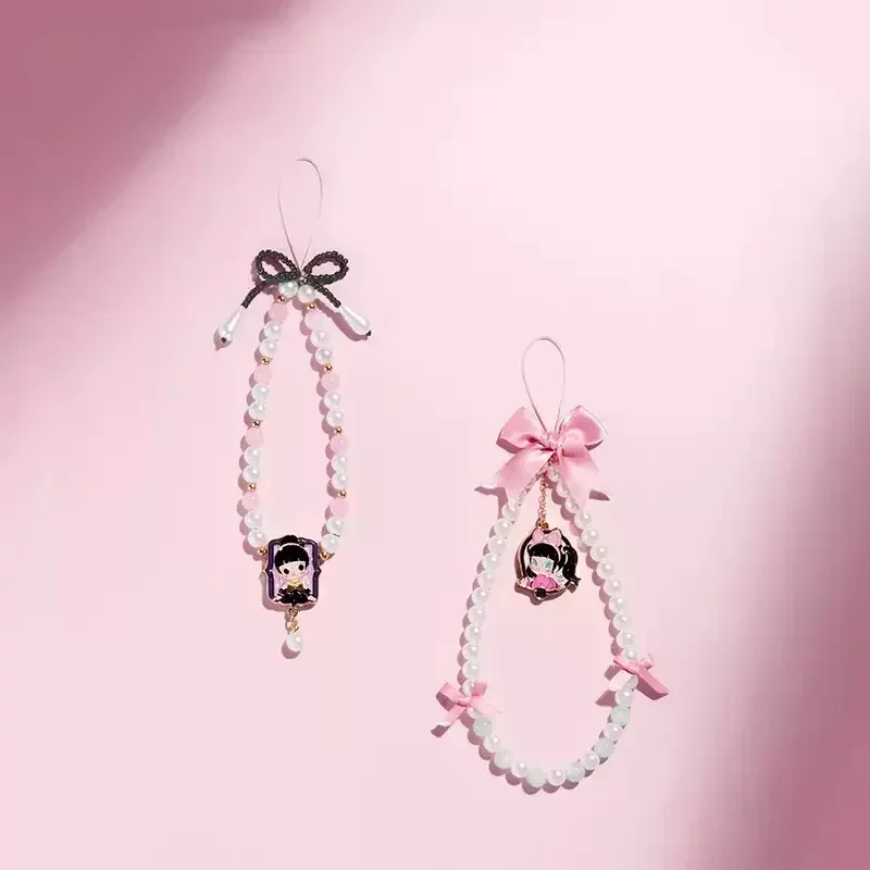 Pop mart molly diário olhar série corrente do telefone móvel caixa cega pingente acho saco brinquedos boneca bonito anime figura ornamentos