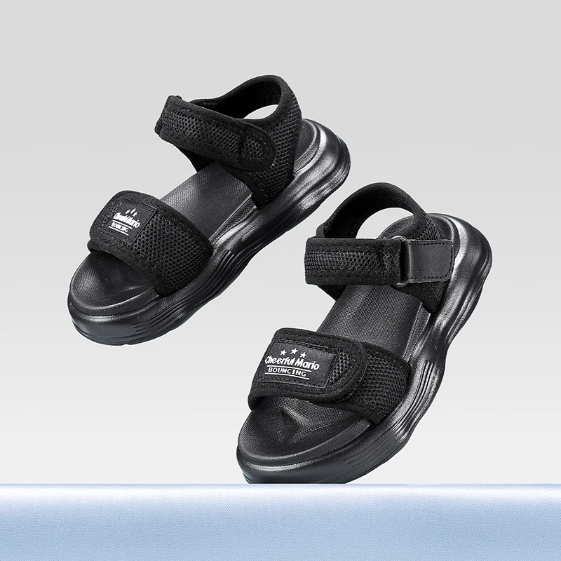 

Cheerful Mario Children's sandals for boys children's sports beach shoes small children's baby flip-flops