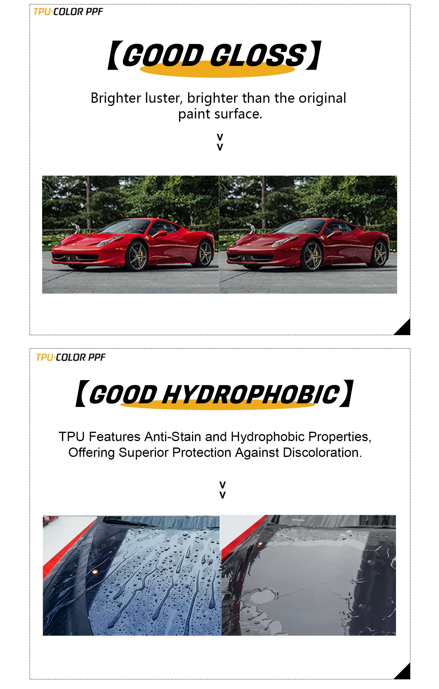 Carbins cereja rosa selbst heilende 1.52*16.5m tpu mudança de cor ppf filme de proteção de pintura tpu rolo de filme de envoltório de carro