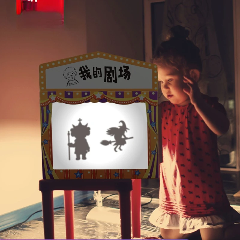 

Shadow Play Character Prop Set Handmade DIY Material Kit Kindergarten Cartoon Creative