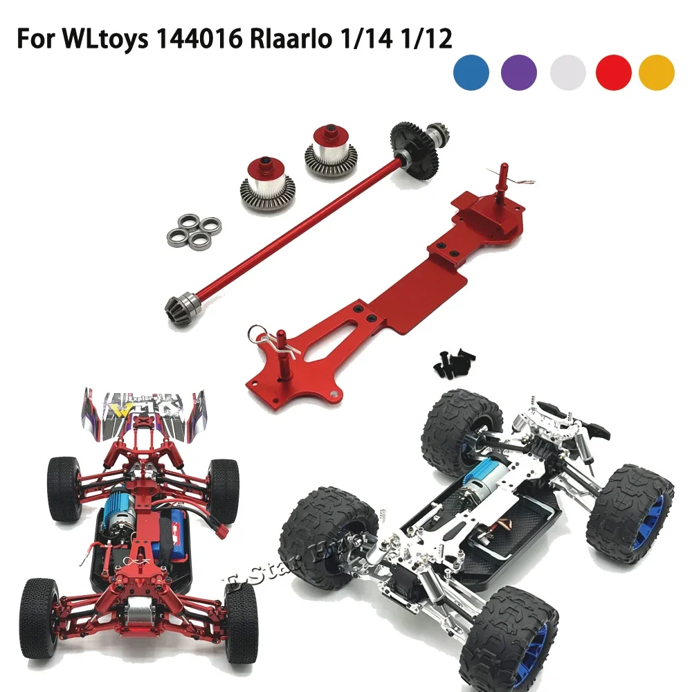 

Differential Second Floor Plate Shell Pillar Central Transmission for WLtoys 144016 144018 144001 144002 144010 Rlaarlo RC Car