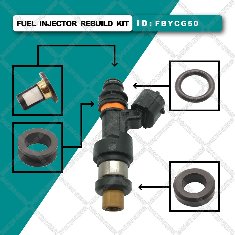 Fuel Injector Service Repair Kit Filters Orings Seals Grommets for FBYCG50 16600-AA230 Subaru Legacy MK IV 2.0i AWD 2003~2009