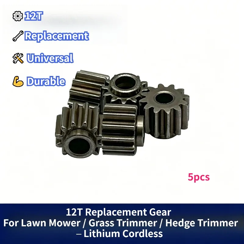 12 Teeth Gear for Lithium Lawn Mower Electric Grass Trimmer Hedge Trimmer Weed Wacker Replacement Part