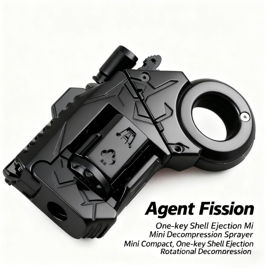 ปืนฟิดเจ็ตสปินเนอร์คลายเครียด - ของเล่นแบบมีเสียงดังเมื่อปล่อยปลอกกระสุนโลหะ ของขวัญ