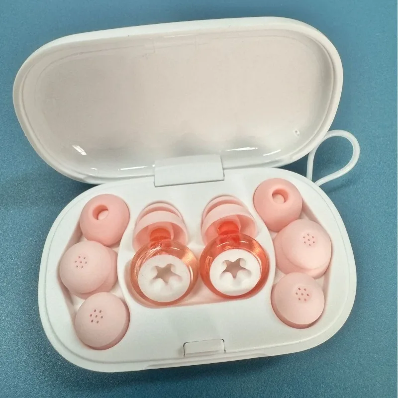 Crystal Silicone Earplugs with Strong Sound Insulation and Noise Reduction for Sleeping Anti Noise Comfortable Soft Ear Plugs
