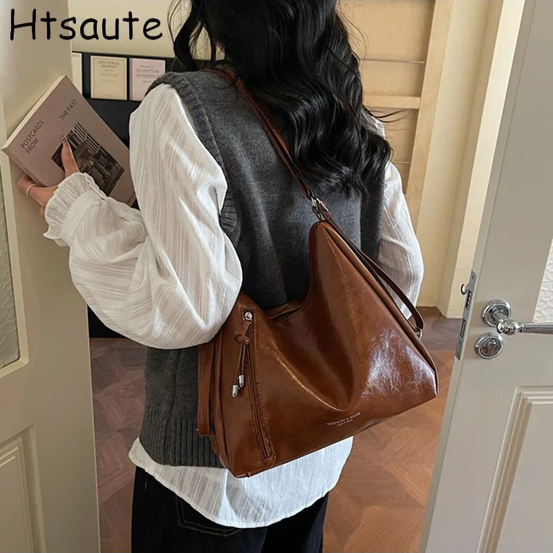 Popular Spring and Summer Handbag Commuter Bucket Bags Women New Style Pu Leather Women's Bag Large Capacity Tote Top-handle