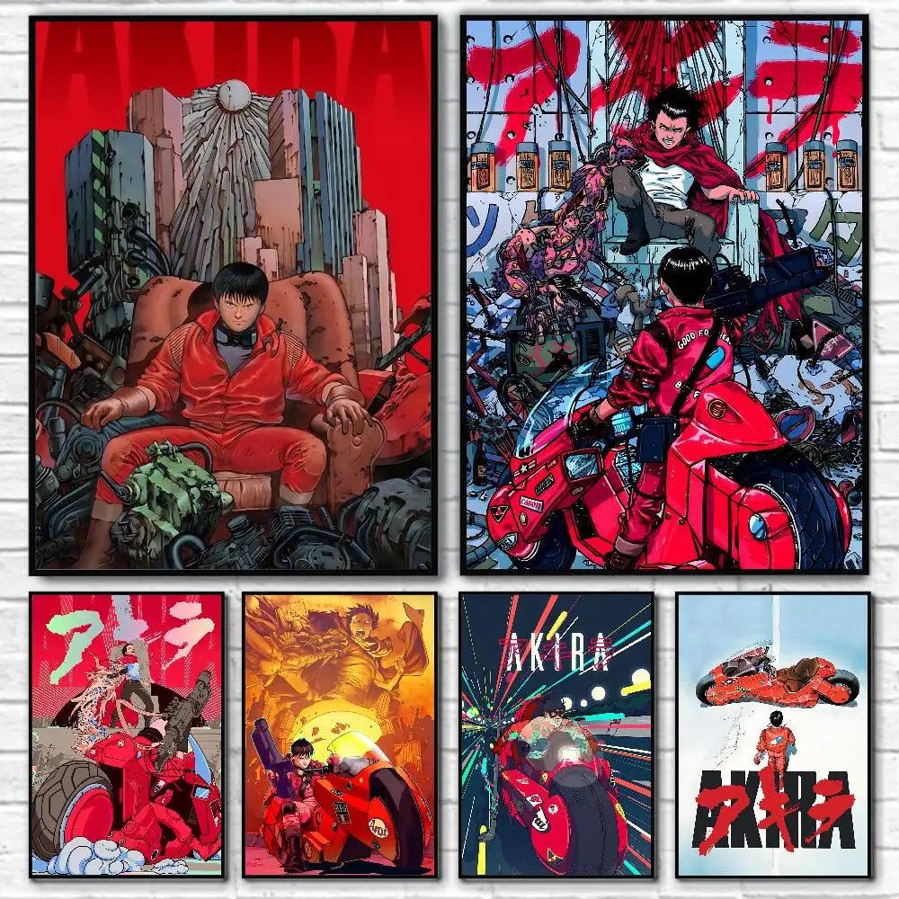 1PC Cartoon Retro Movie Anime A-Akira Manga Posters HD Print Vintage Wall Art Decor for Home Study Room