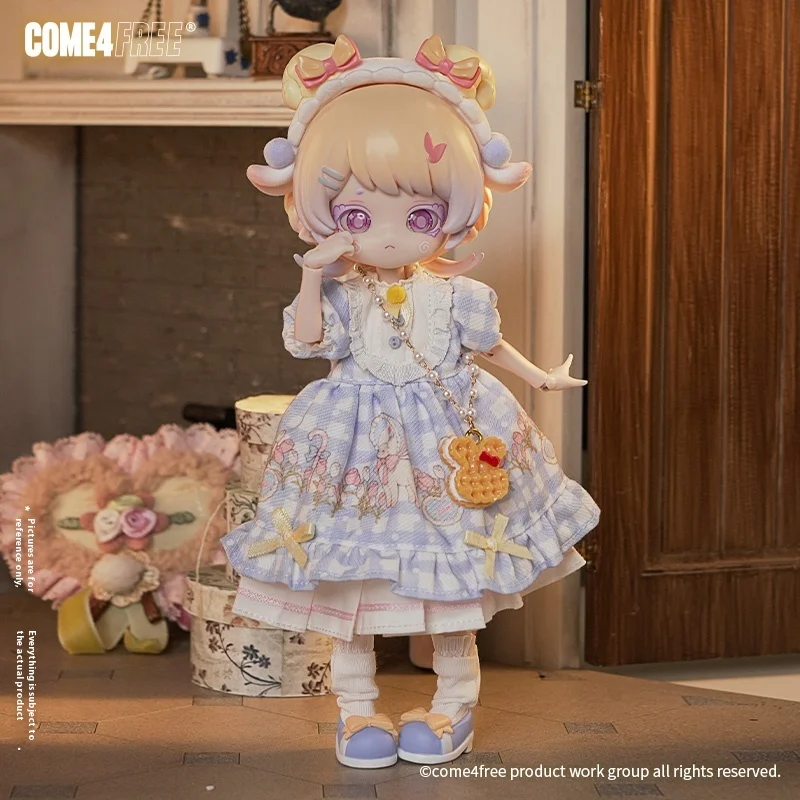 COME4FREE Arroz Doce [Fantasy Forest] Boneca móvel de 12 pontos vestir-se boneca BJD caixa cega ornamento artesanal em estoque fofo