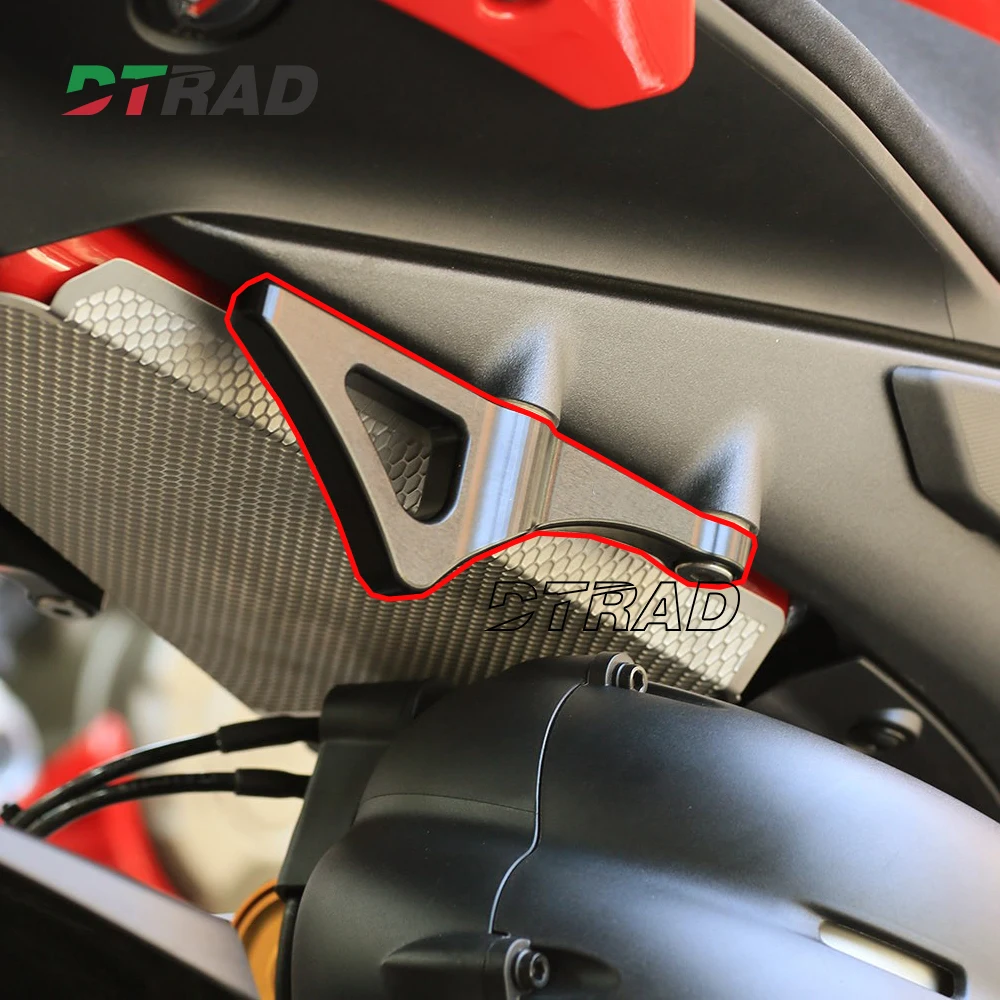 

For Ducati Panigale Streetfighter V4 V4S CNC Rear Foot Pedal Removal Decorative Cover Modification Motorcycle tie down bracket