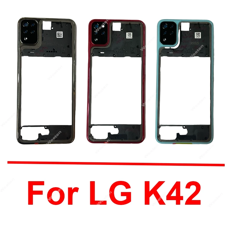 Middle Housing For LG K42 LMK420 LM-K420 LMK420H Middle Frame Holder Cover Case Replacement Repair Parts