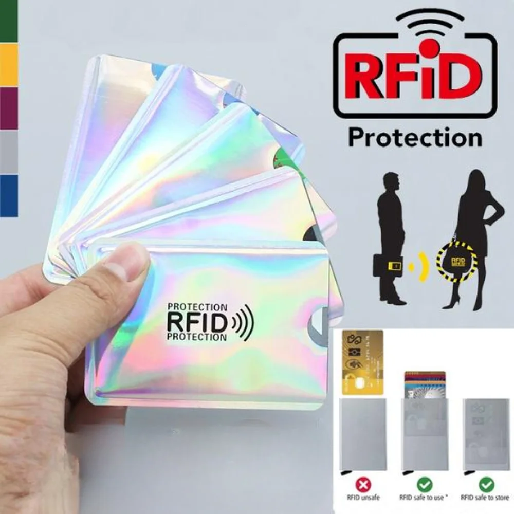 

10Pcs Anti Degaussing Shield Card Anti Rfid Blocking Reader Lock Card Holder Id Bank Card Case