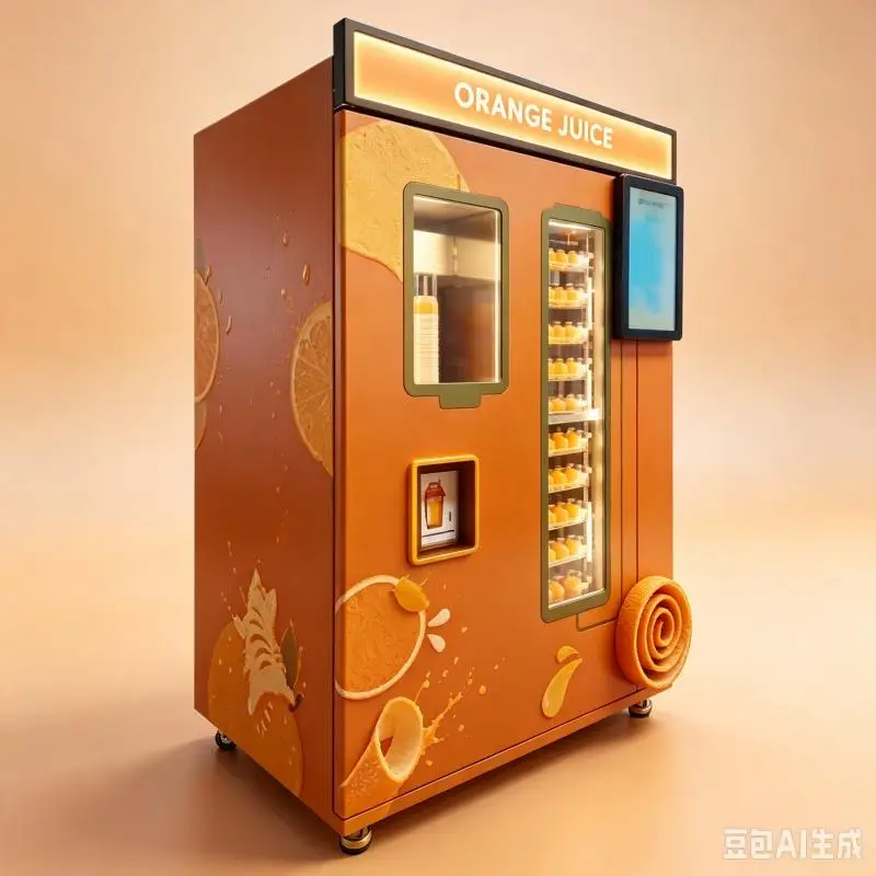 Commercial Orange Juice Vending Machine Automatic Fresh Orange Extractor Touch Screen Beverage Kiosk Equipment
