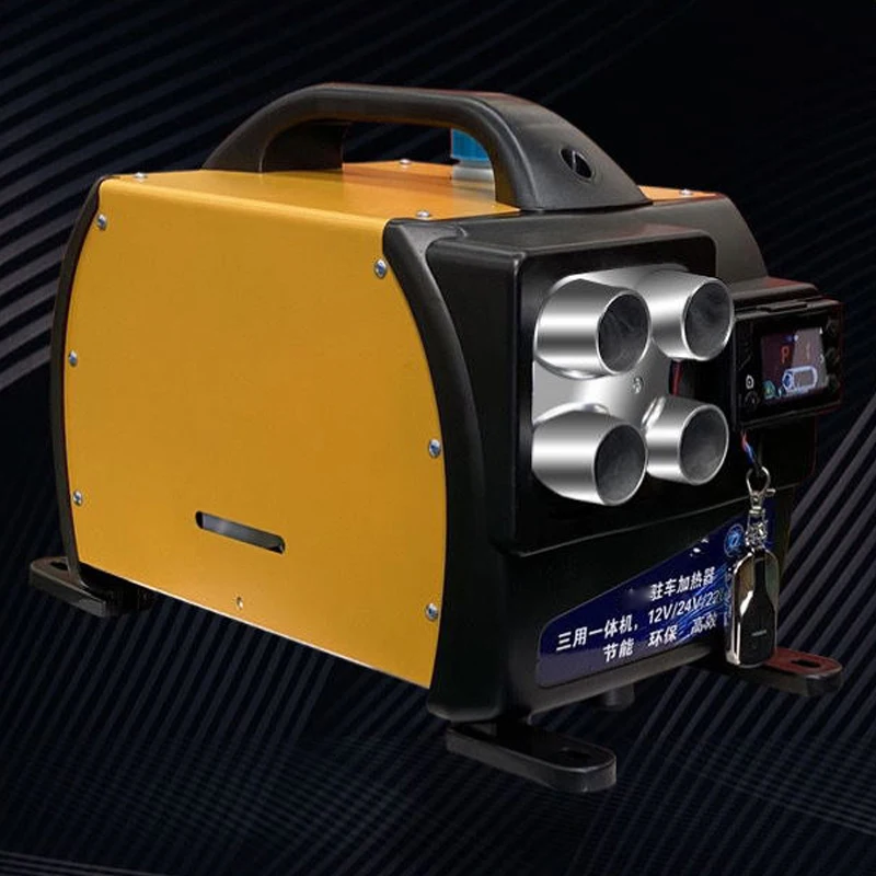 Chauffage Diesel Portable pour voiture, 5 KW, 12 /24 V, ventilateur à faible bruit, chauffage de stationnement à Air à trou unique, écran Lcd pour camions, chauffage de bateau