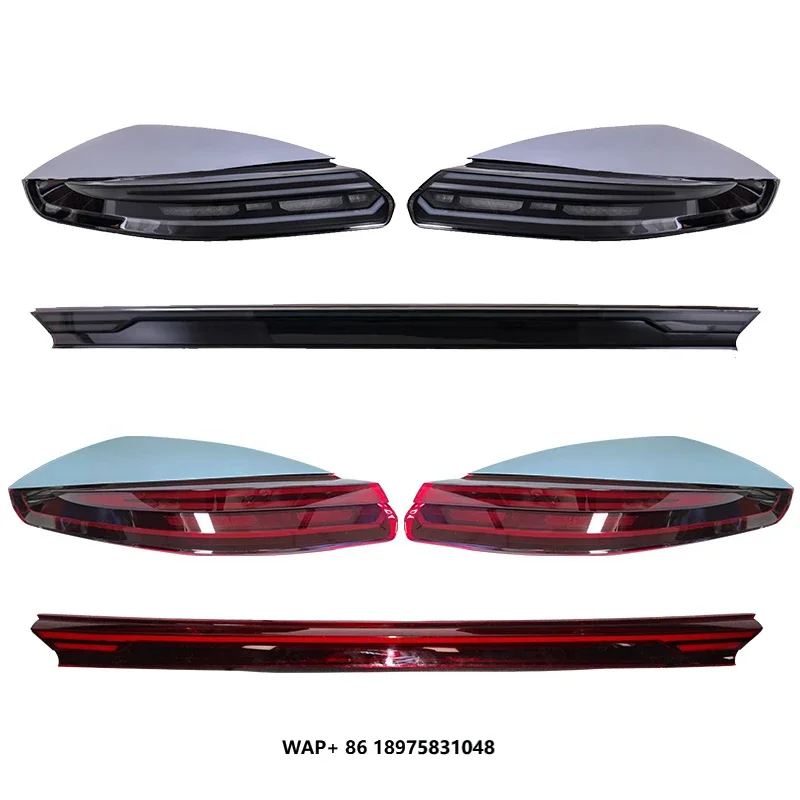 YU GUANG for Porsche Panamera 970 Smoked Taillights 2014 2016 970.2 LED Upgrade 971 Car Auto Parts Tail Light Through Taillight