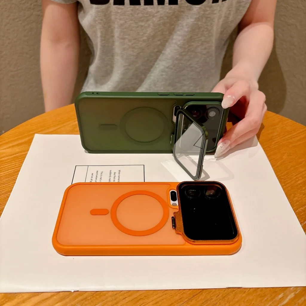 Translucent For Magsafe Magnetic Phone Case with Metal Camera Lens Holder For Xiaomi 17 Pro Max Shockprooof Protective Cover - view 2
