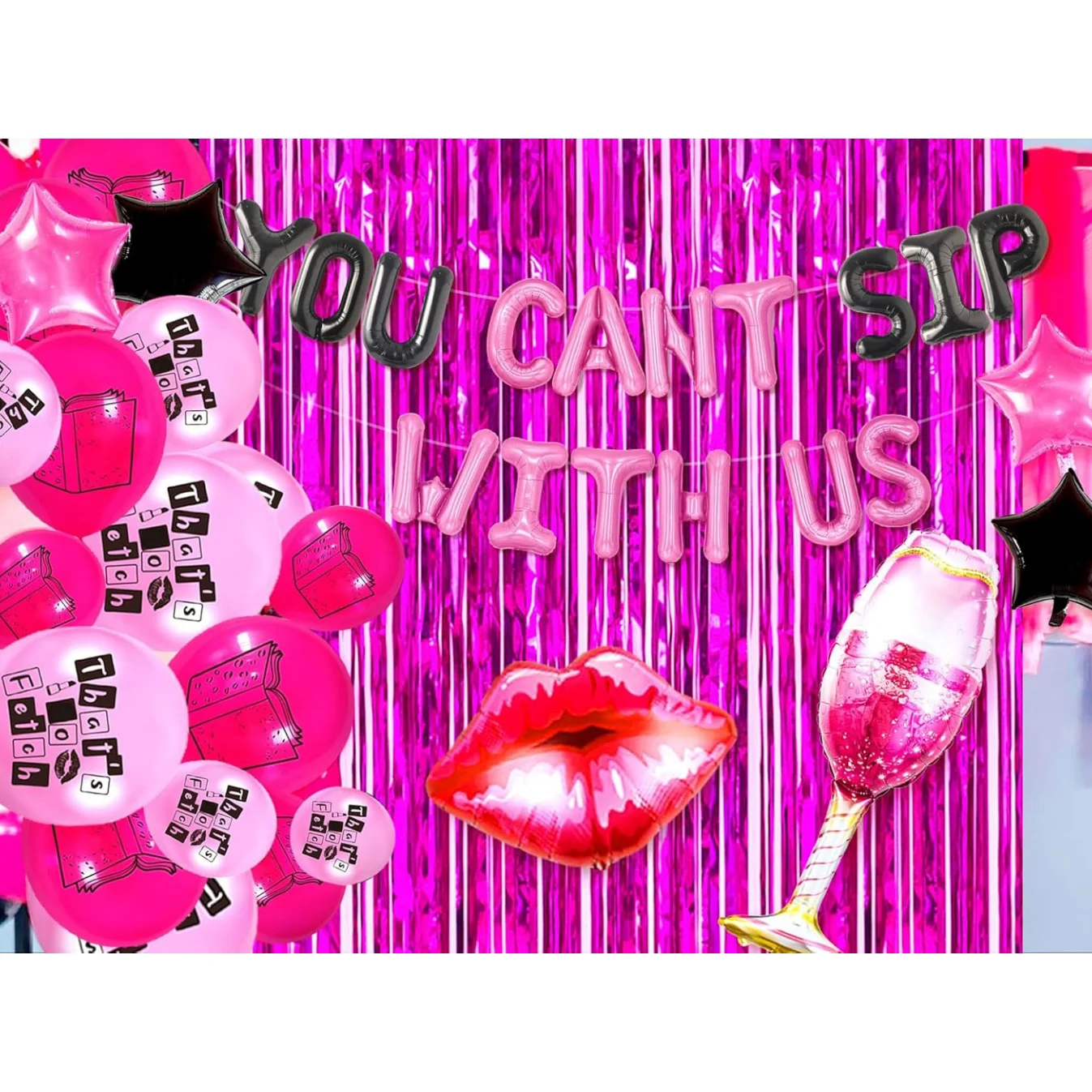 LaVenty Luxury لا يمكنك رشفة معنا ديكور الحفلات يعني زينة الحفلات أوائل 2000s زينة الحفلات Y2K ديكور الحفلات