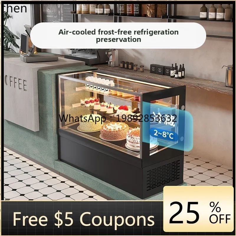 

Витрина для тортов BX, небольшая витрина для десертов, витрина для хранения свежих фруктов, настольная витрина с воздушным охлаждением