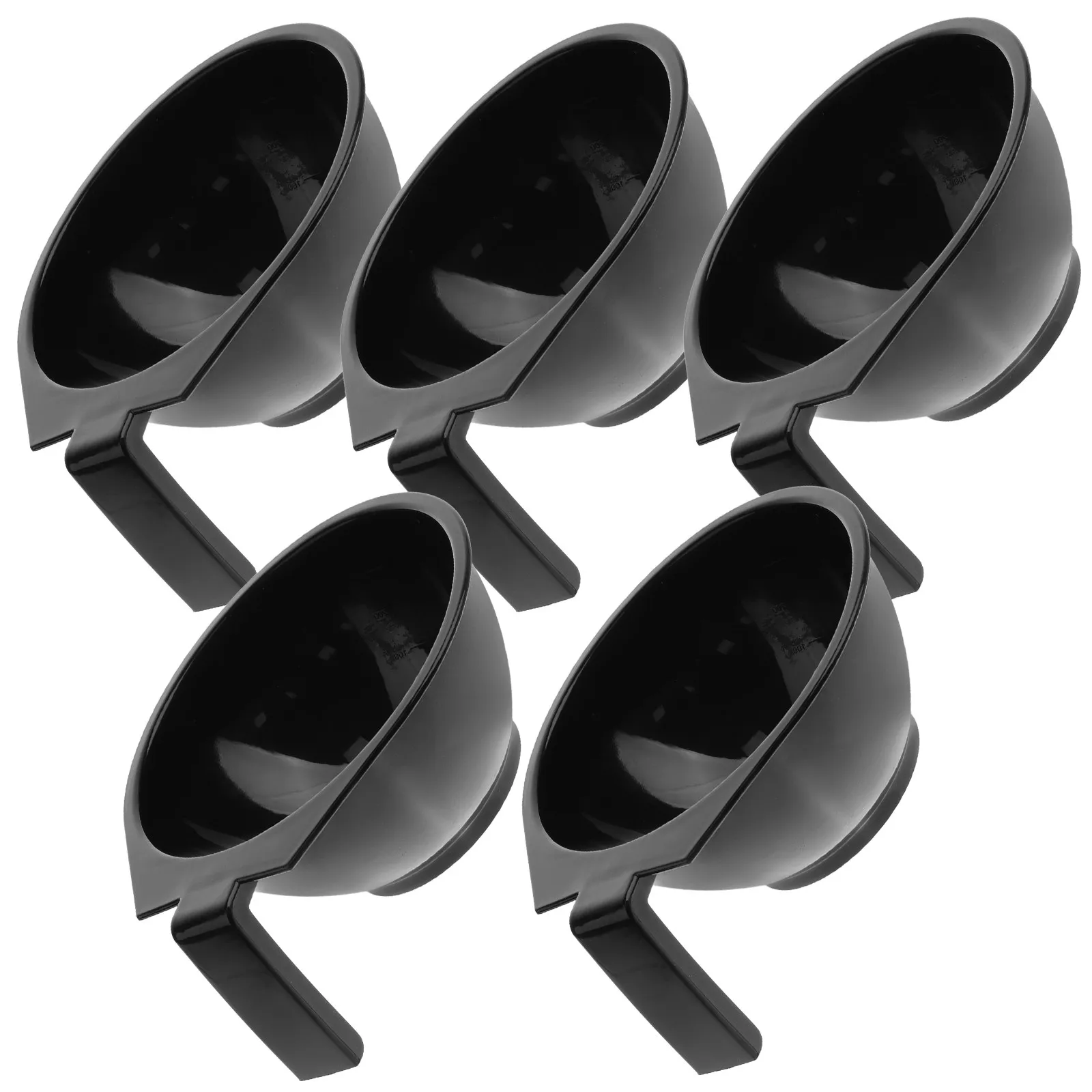 5Pcs Hair Dye Mixing Bowl Stable Plastic Material Portable Nonslip Salon Color Bowls for Hair Dye Tinting Beauty Accessories