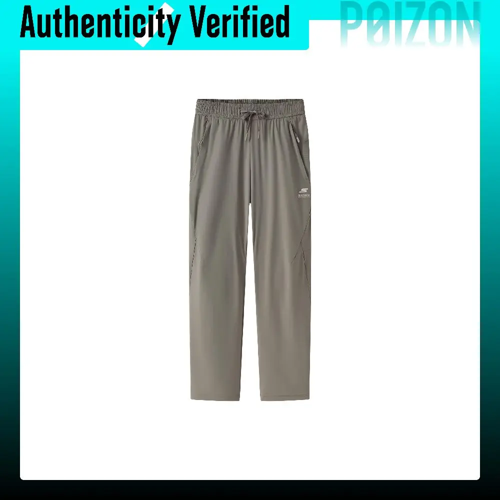 Skechers Cooling Collection Quick-Dry Pants Men's Seaweed Gray Green Thin Straight Fit Pants S6126022-02MK