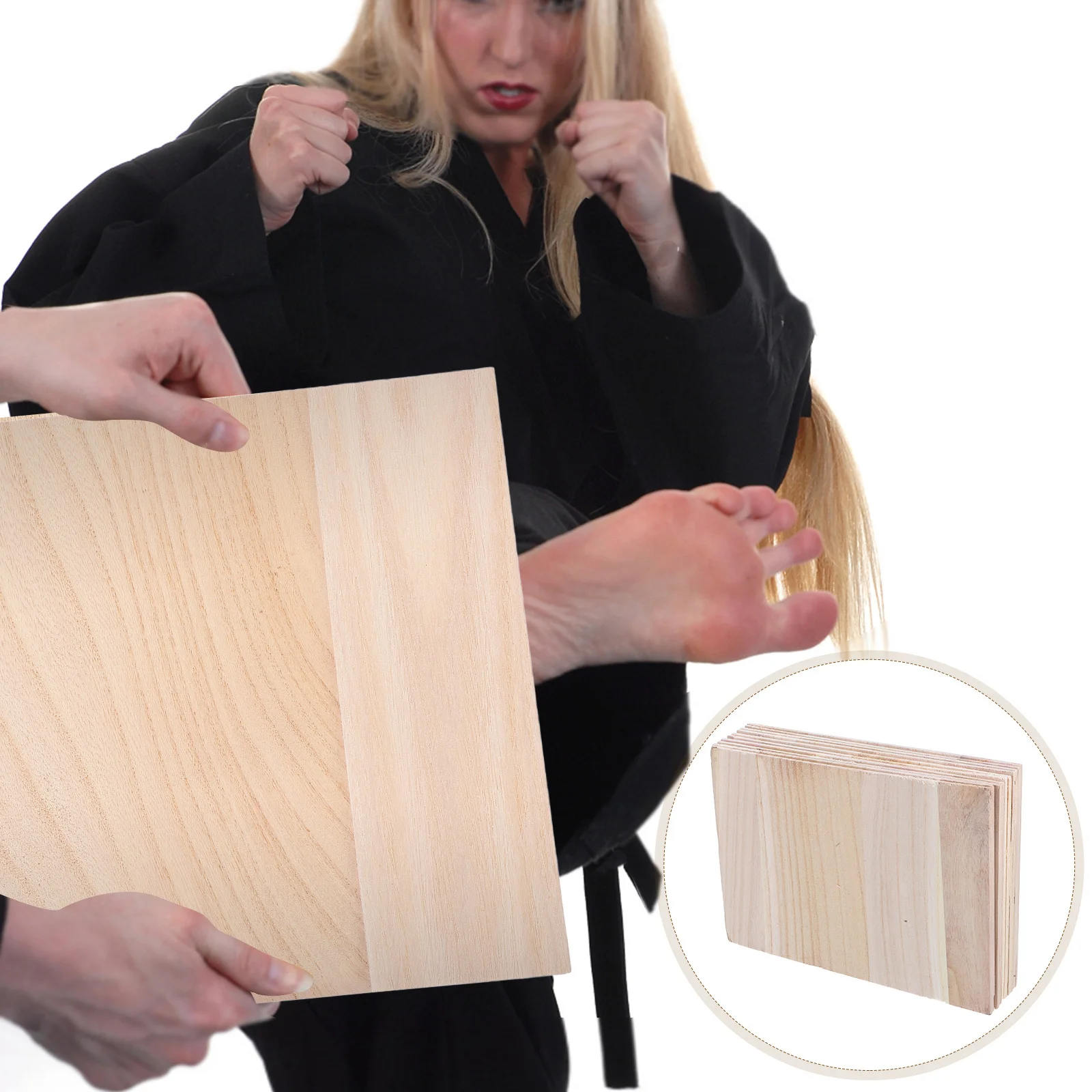

10pcs Wooden Breaking Boards For Taekwondo Training Martial Arts Practice Plank Karate Exercising Board Taekwondo Supply