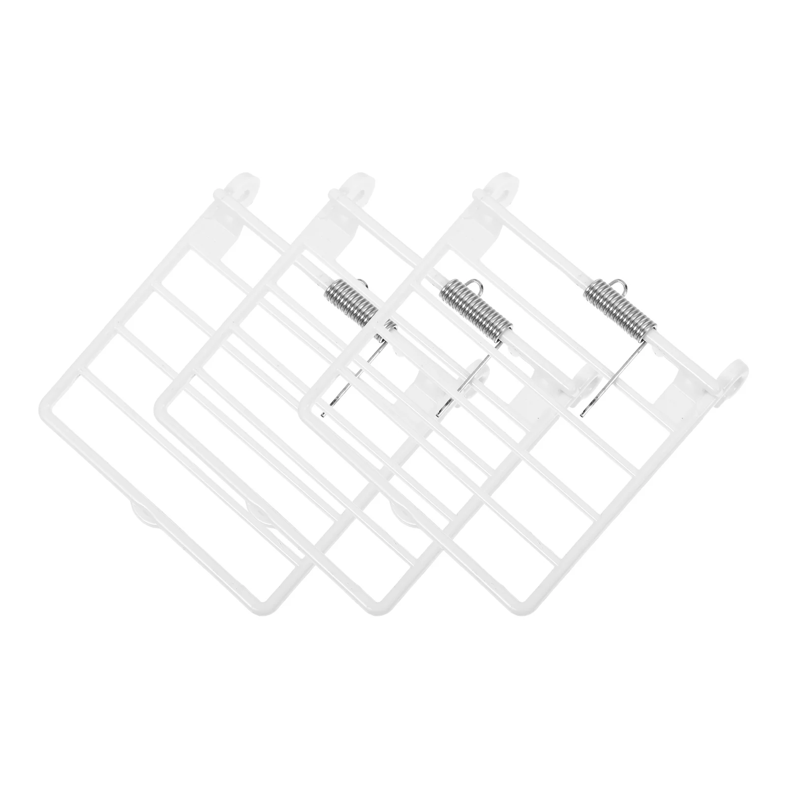 

3 Pcs Birdcage Accessories Accessory Cages Long Tail Door Plastic Hanging Tray Decor