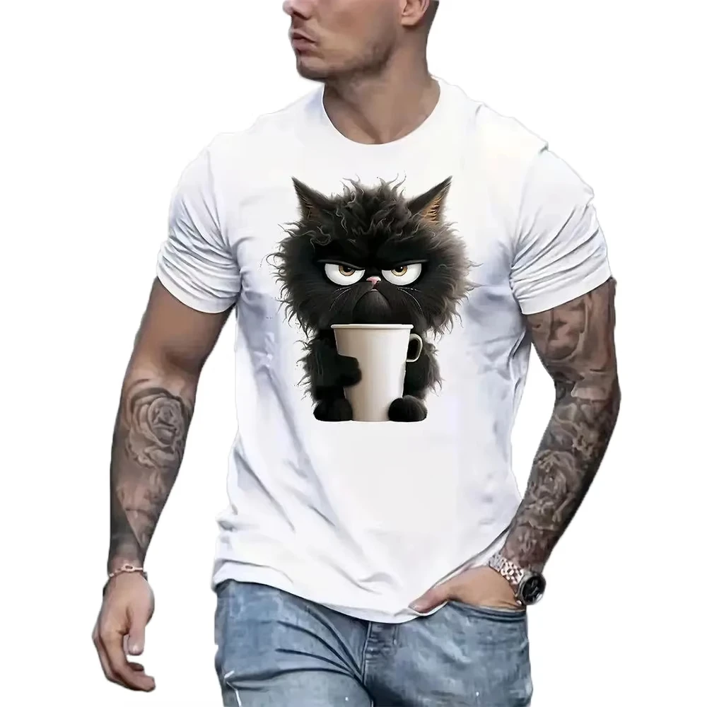 

Retro American Hiphop Short-sleeved Men's Summer Trend, Individualistic Off-the-shoulder Top, Loose Half-sleeved Trend F21
