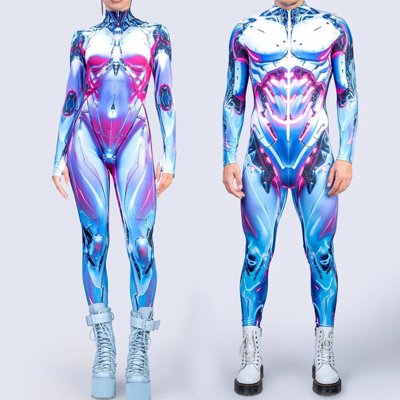 Ghost In The Shell Kostüm Paar Party Team Rollenspiel Karneval Outfit Aufführungen Jumpsuit Cosplay Bühnen-Bodysuit – Detail 2