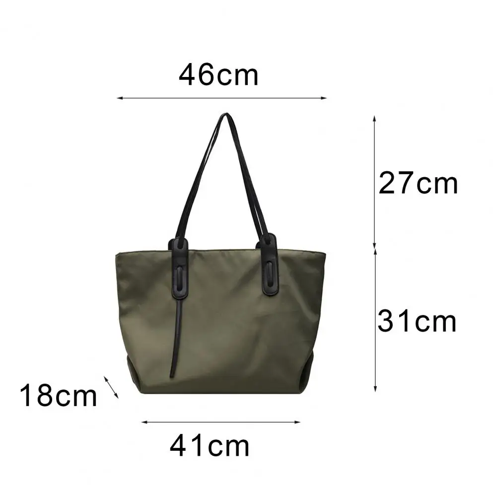 Modern Women Tote Bag Eco-friendly Large Capacity Portable Solid Color Women Tote Bag