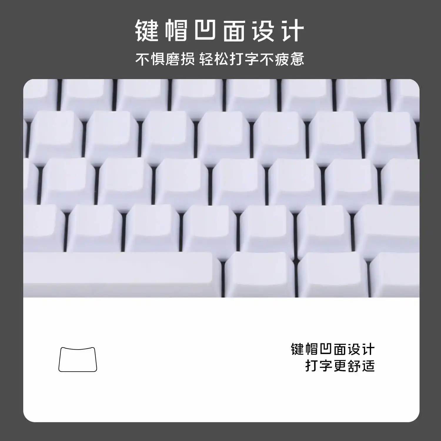 Imagem -03 - Teclado Mecânico em Branco Preto Branco Pbt Grosso Perfil Oem 61 87 104 Ansi Keycaps Interruptores mx