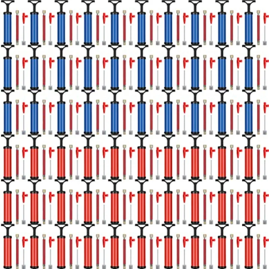 

Набор насосов для мячей с иглами, насадками и гибким удлинительным шлангом для баскетбола, футбола, волейбола и других видов спорта