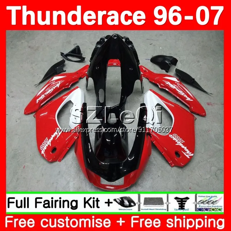 Thunderace For YAMAHA YZF1000R YZF-1000R 96 97 98 99 00 01 121No.12 YZF 1000R Glossy red 2002 2003 2004 2005 2006 2007 Fairing