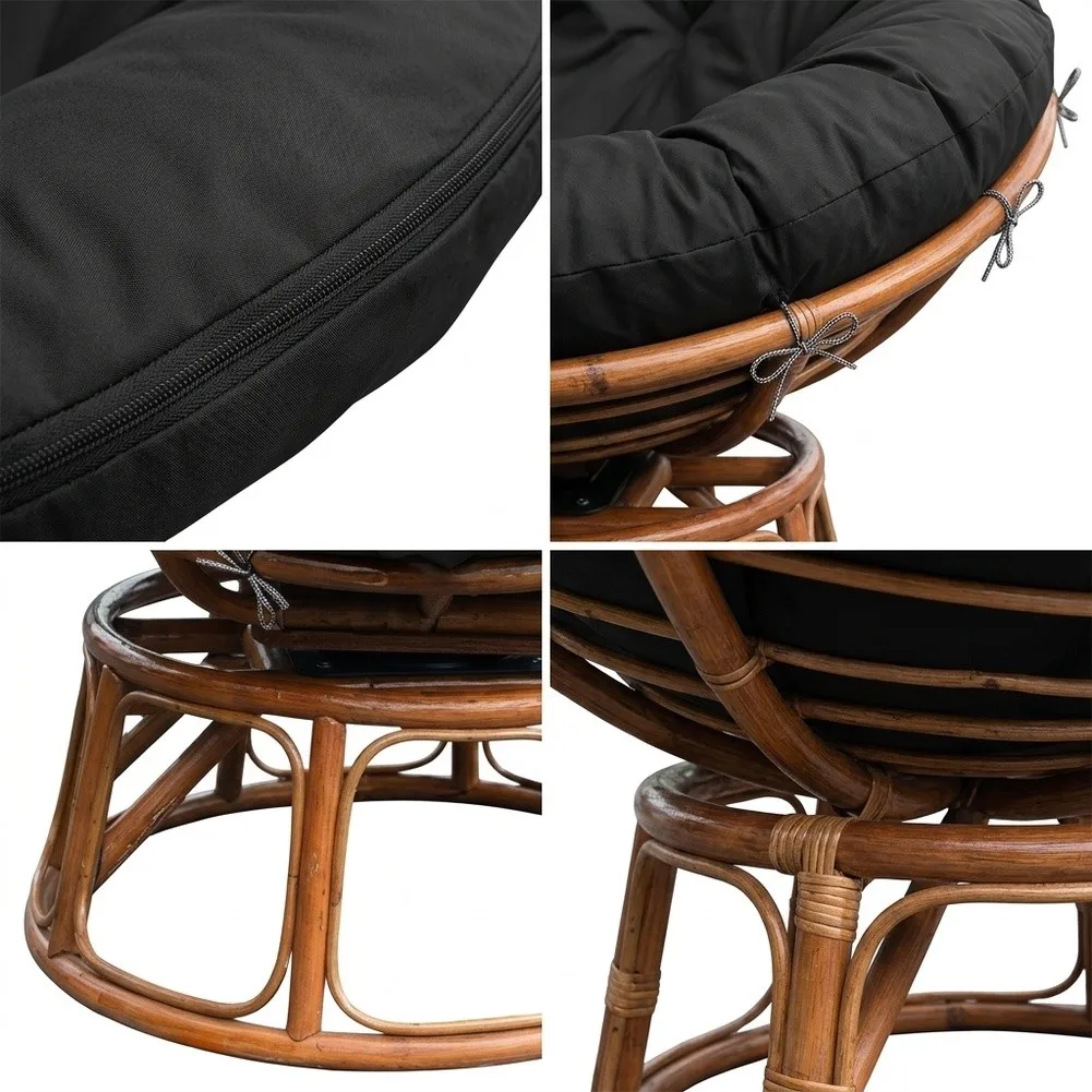 Papasan Chair Cover 600D Oxford Fabric with Zipper Closure for All Season Outdoor Indoor Protection Papasan Chair