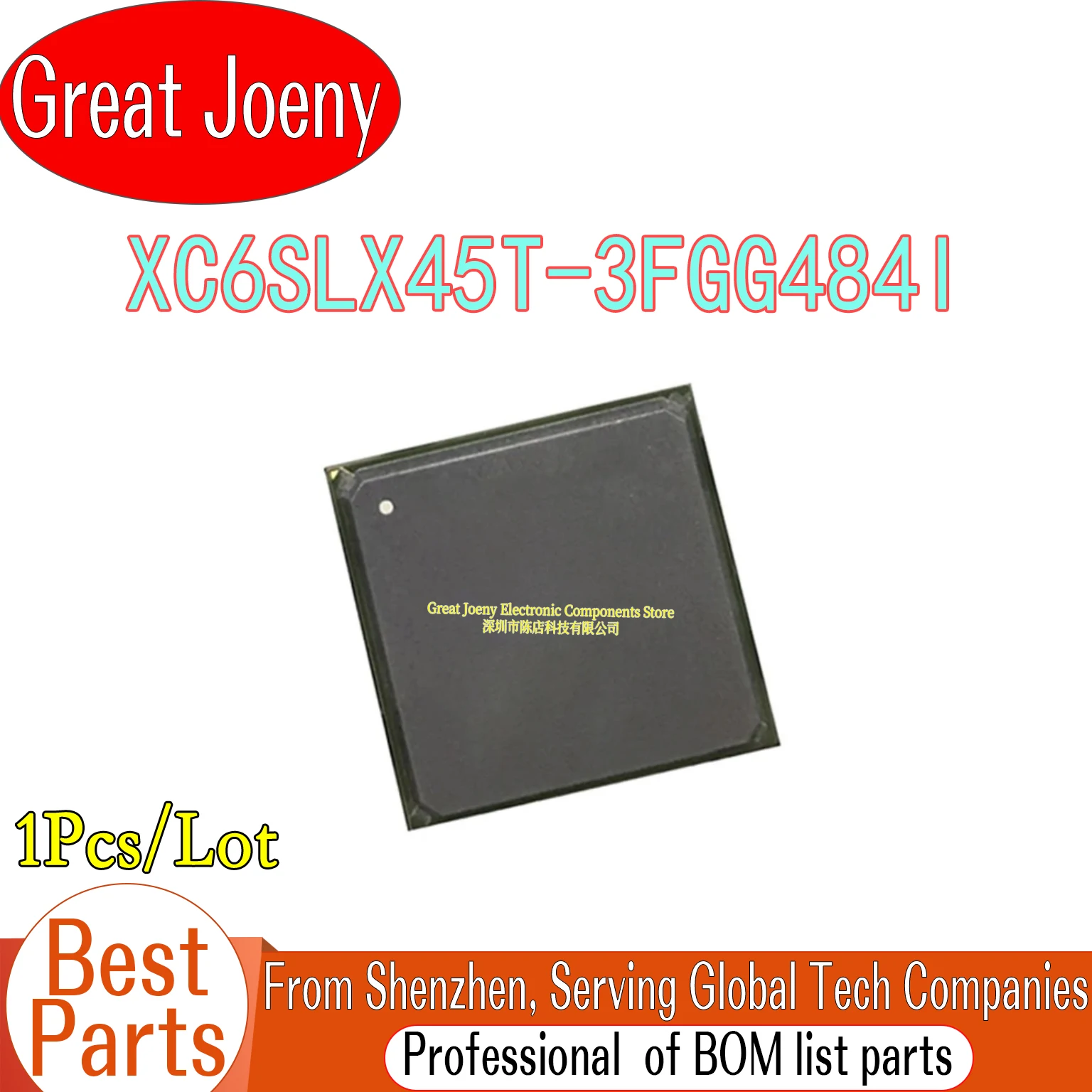 

100% New Original XC6SLX45T-3FGG484I XC6SLX45T IC Chipset FBGA-484