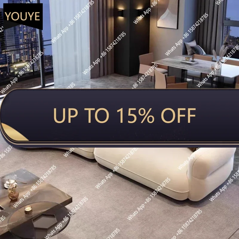 

YX Balcony Hallway Living Room Sofas Outdoor Curved Individual Minimalist Sofas Children Outdoor Relaxing Wood Divano Furniture