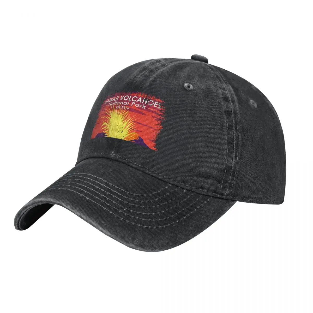 Hawaii Volcanoes National Park Vintage Baseball Cap Bobble Hat sun hat Ball Cap Golf Men Women's