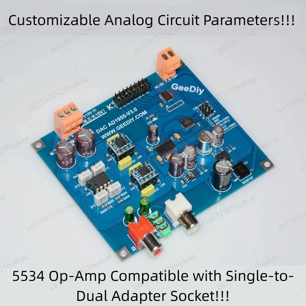 V3.0 New Version AD1955 DAC Decoder I2S or DSD Signal Input PCM Mode 24bit 192K I2S Format