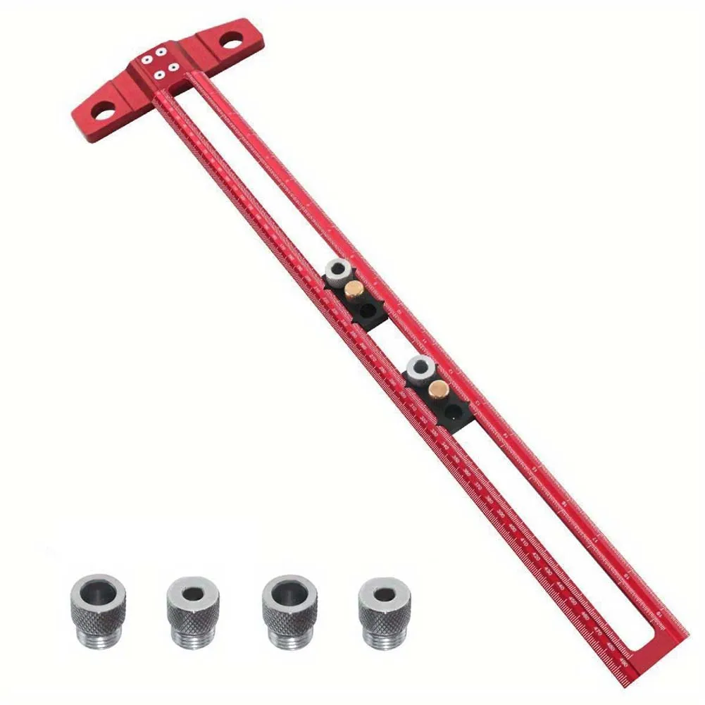 Accurate Line Marking Ruler Power Tool Accessory Aluminum Alloy Ruler 300MM 11.81in Line Gauge Super-low Error Tool