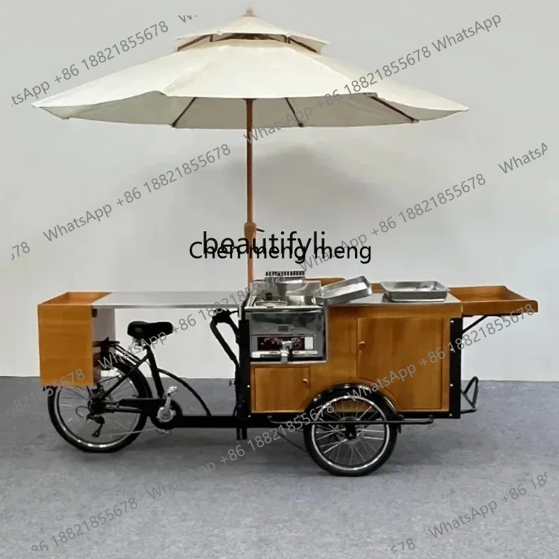 

LHY26 ss Night market stall fried food snack car mobile multi-functional dining car reverse ride three wheels