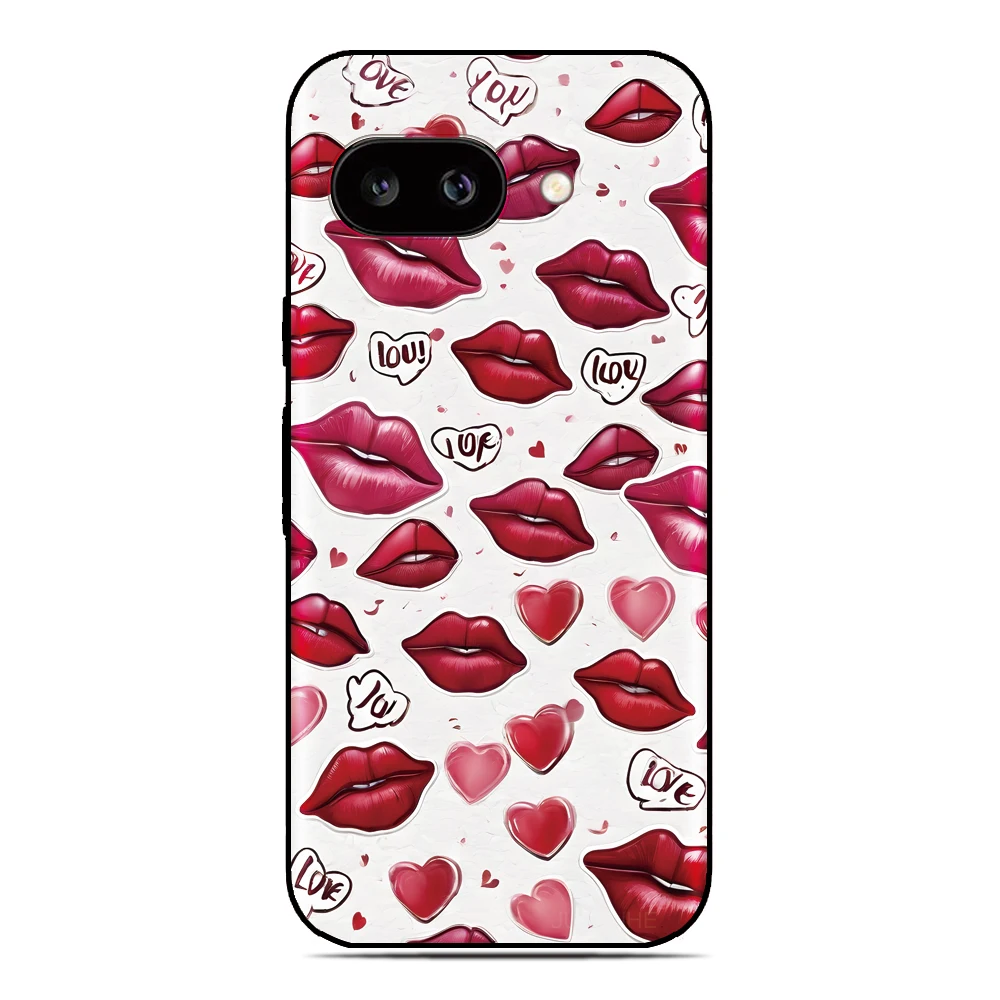 Kiss Lip Heart Cover For ZTE Blade A76 A36 A56 V40 Pro A35e A75 A54 4G A34 A53 Axon 50 Ultra 40 Lite 11 SE 10 20 30 Phone Case view 3