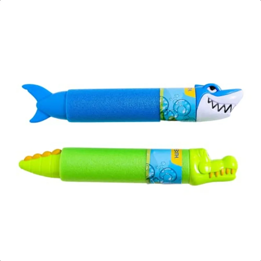 

[UpgradeWith] Water Blaster 2pcs Water Gun Fight Shooting Water Guns for Squirt Gun er Soaker Water Gun Outdoor Activity Game P