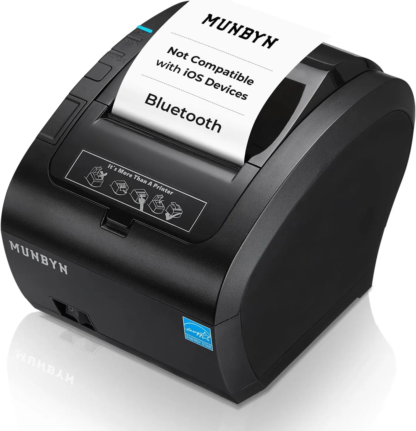

Bluetooth Thermal Receipt Printer 80mm POS Printer with USB Serial Ethernet, Support Android Windows PC