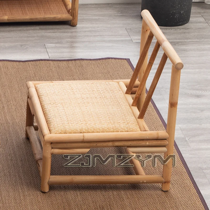

Japanese Tatami Style Low Bamboo Lazy Chair for Home Living Room Dormitory Comfortable Floor Seat Sofa Furniture