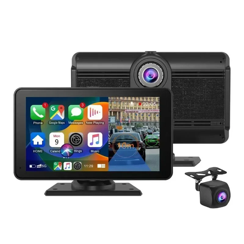 

External pnd car driving recorder 4K high definition front and rear dual recording car navigation Carplay portable screen
