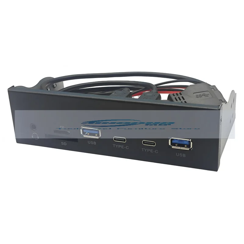 

Положение оптического привода USB3.2 GEN1, 5,25-дюймовая панель HD Audio, 19-контактный порт A + TYPE-C + держатель карт SD/TF