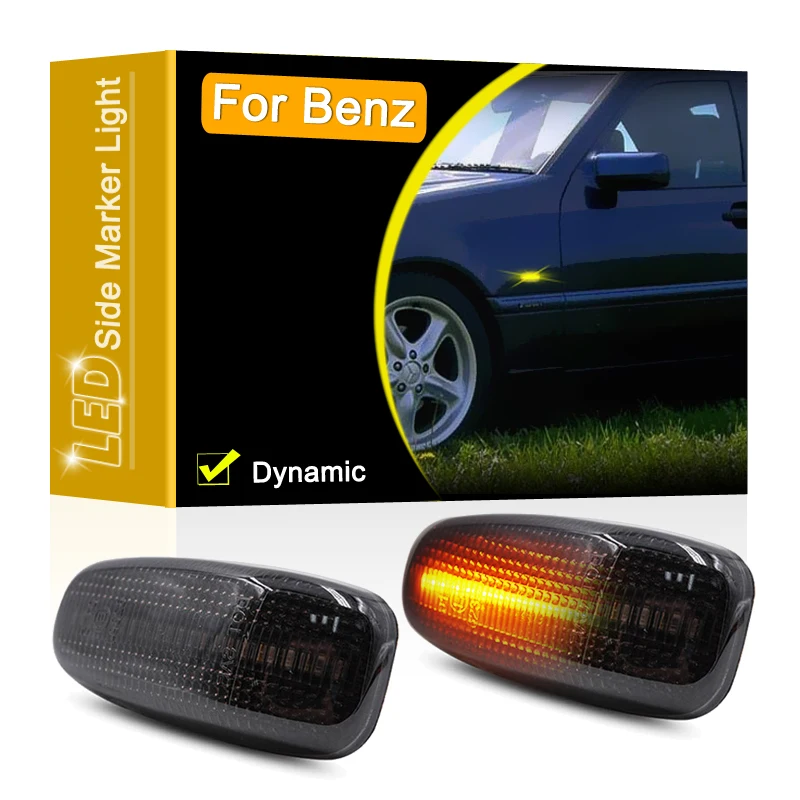 Gerookte Lens Waterdichte LED Side Fender Marker Lamp Vloeiende Richtingaanwijzer Voor Mercedes Benz 207-410 507D-814D 709-1524 VARIO