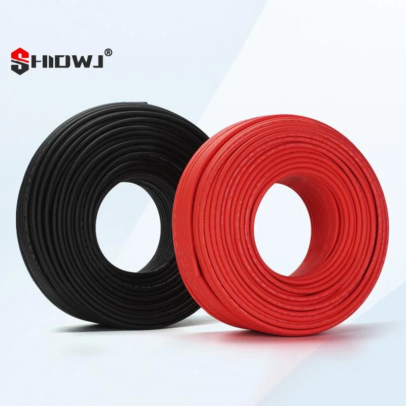 PV Cable 8/10/12/14/16AWG Tinned Copper Wire PV Wire For Outdoor Car RV Boat Marine Home Solar Panel Use 10/6/4mm2