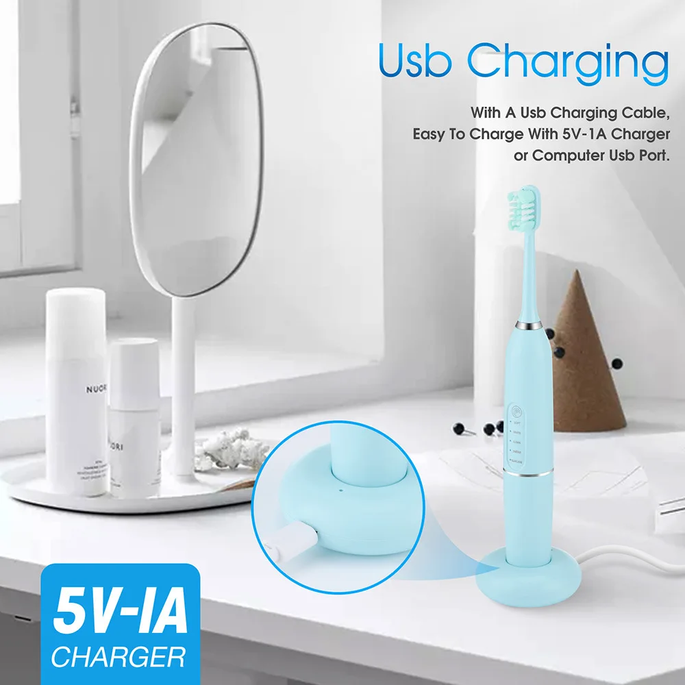 Ultrasonic Electric Dental cleaner tool teeth whitening Electric toothbrush induction charging Teeth Cleaner Calculus Remover