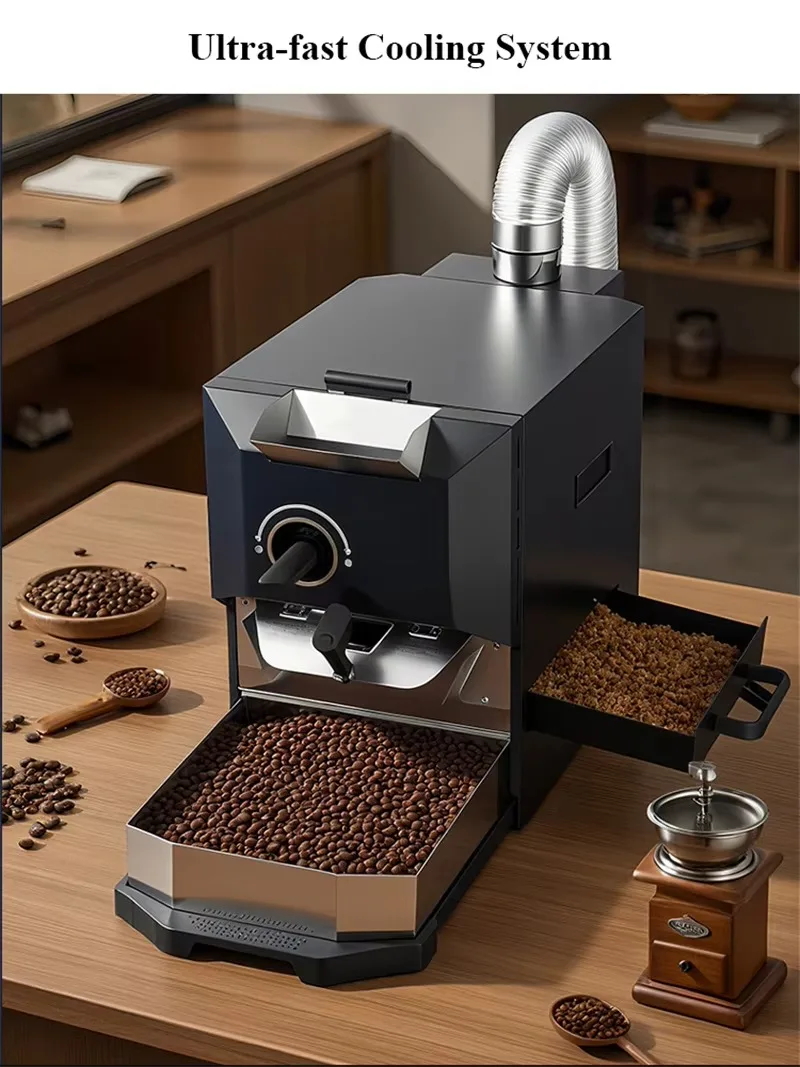 2026Electric 220V 1000g Coffee Bean Roaster with 10 inch Touchscreen Commercial Coffee Roasting Machine Coffee Equipment